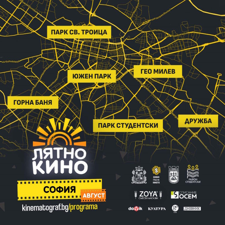 Лятно кино с „Кинематограф“ в парковете на София лятно кино в софия