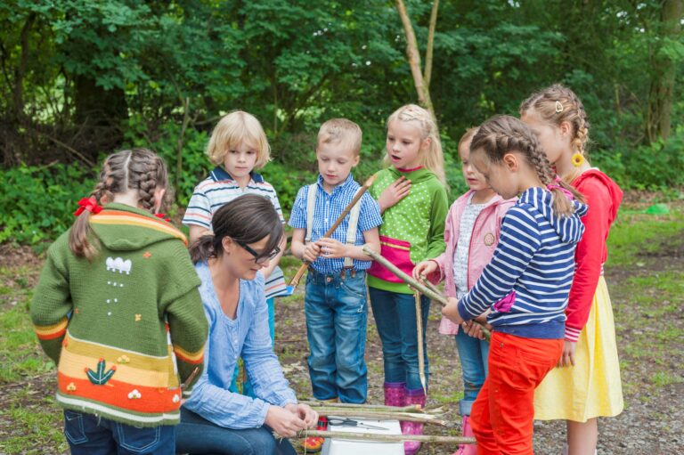 Образователна практика насърчава децата да изследват света чрез обучение на открито образователна практика на открито